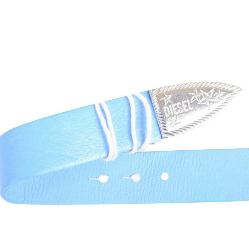 DIESEL AHES 0WACM Womens Bracelets Leather Mens Fashion Wristband Gifts Blue