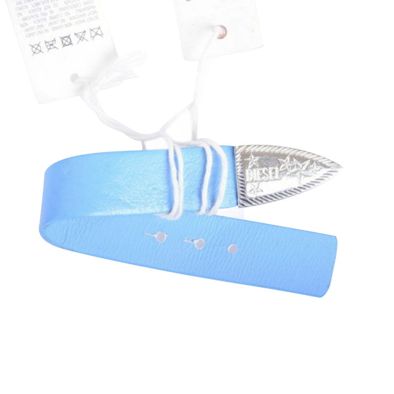 DIESEL AHES 0WACM Womens Bracelets Leather Mens Fashion Wristband Gifts Blue