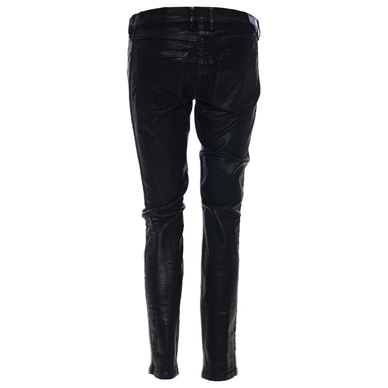 DIESEL BLACK GOLD TYPE 163C BG3AD Womens Jeans Stretch Slim Fit Black Wax Pants