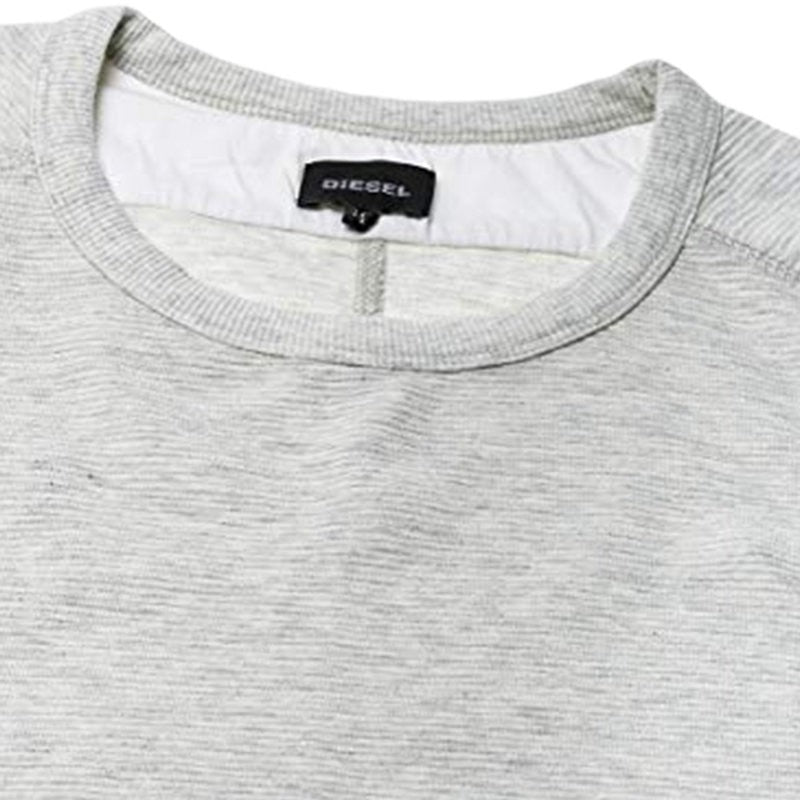 DIESEL S WILLARD 98U Mens Sweatshirt Crew Neck Long Sleeve Pullover Jumper Grey