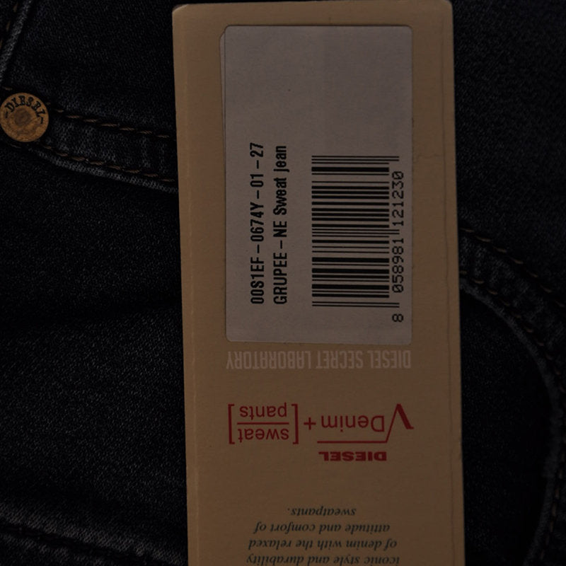 DIESEL GRUPEE NE 0674Y Womens Denim Jogg Jeans Slim Fit Skinny Blue Sweat Pant