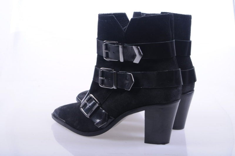 DIESEL Womens Boots Genuine Leather Pull On Cuban Heel Casual Shoes RRP-189.99