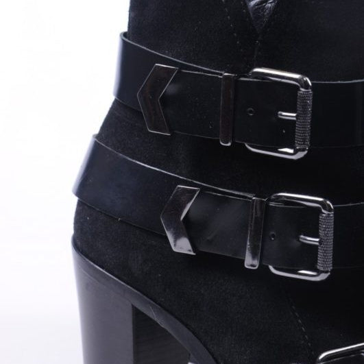 DIESEL Womens Boots Genuine Leather Pull On Cuban Heel Casual Shoes RRP-189.99