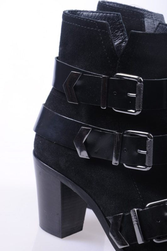 DIESEL Womens Boots Genuine Leather Pull On Cuban Heel Casual Shoes RRP-189.99