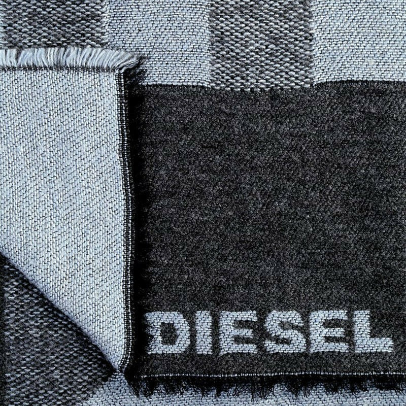 DIESEL S BLANKET SCIARPA Mens Scarf Winter Long Shawl Wrap Warm Scarves Grey