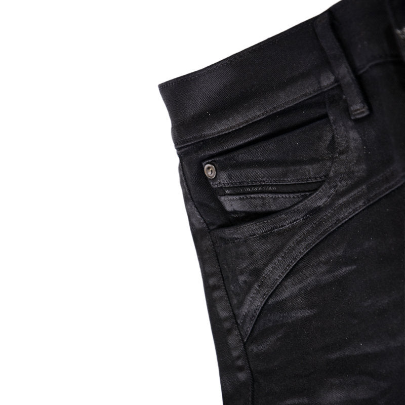 DIESEL BLACK GOLD TYPE 163C BG3AD Womens Jeans Stretch Slim Fit Black Wax Pants