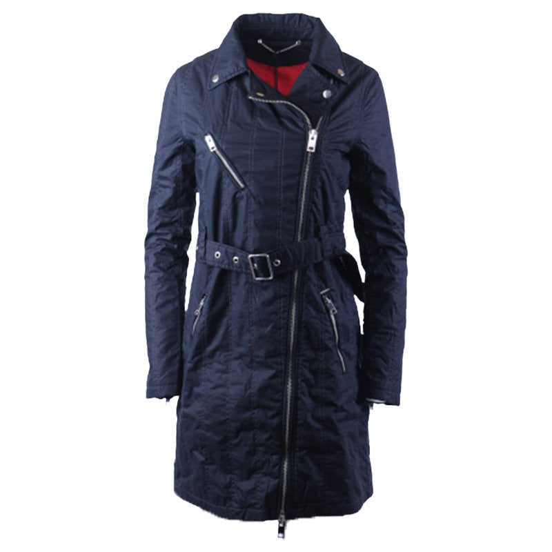 DIESEL G LUPUS LONG Womens Parka Jacket Full Zipped Winter Outwear Casual Coat