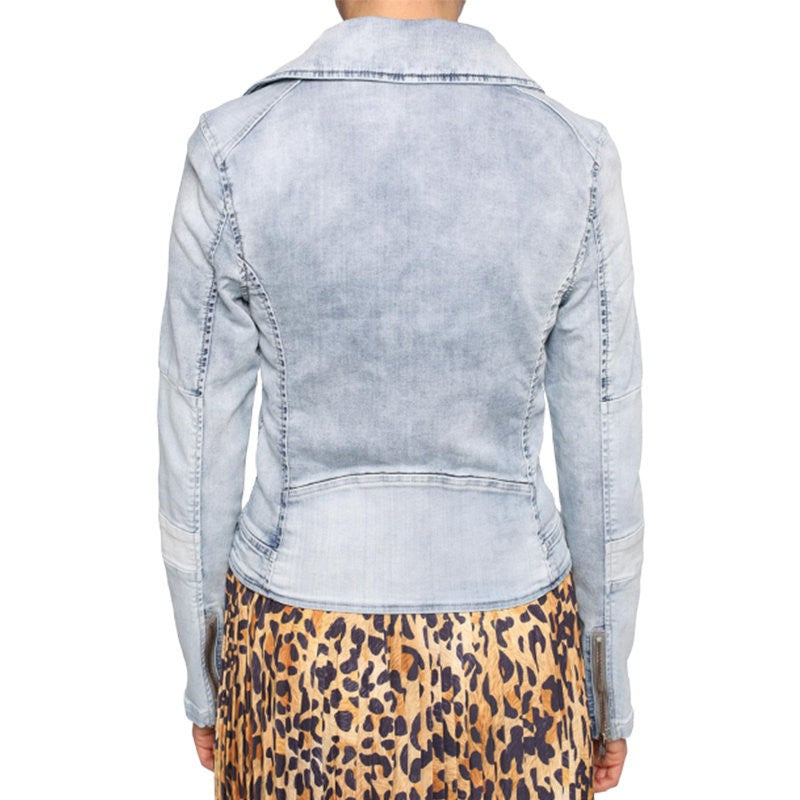 DIESEL KERBI C NE 0682U Womens Denim Jacket Jogg Jeans Slim Casual Coat Italy