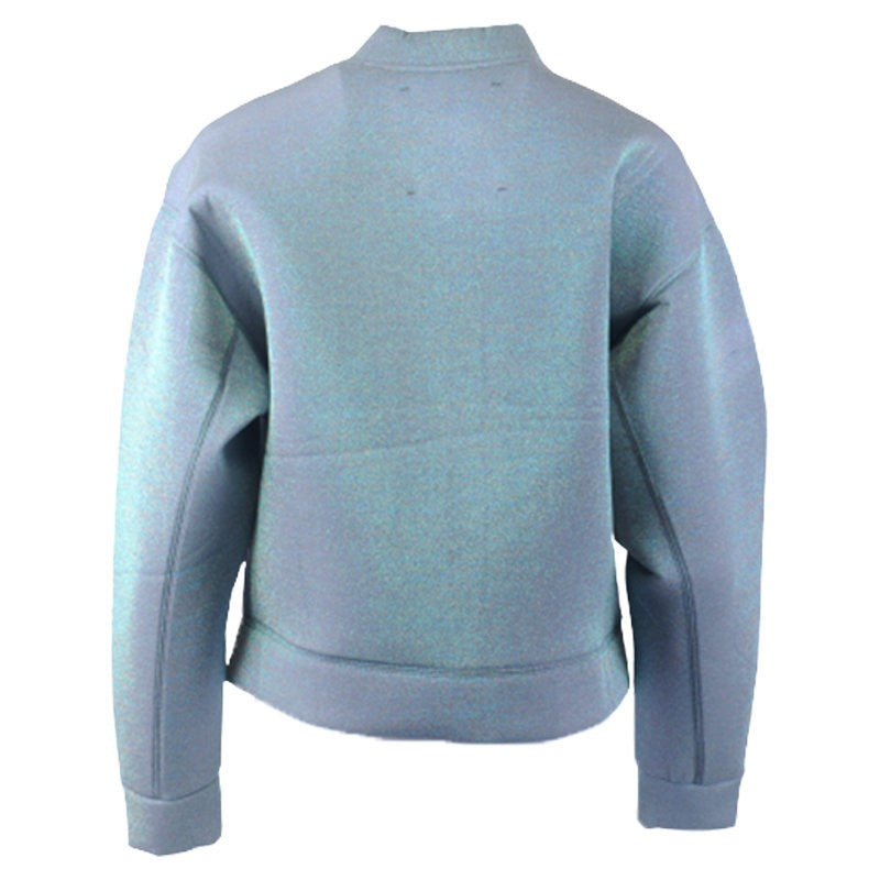 DIESEL F JONIE Womens Bomber Glitter Jacket Stretch Cotton Zipped Casual Coat