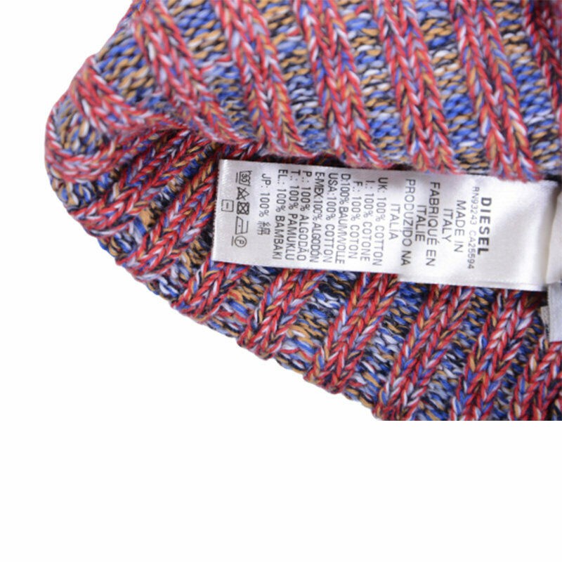 DIESEL K ANKORI 0WADJ 43LA Womens Beanie Hat Unisex Winter Cap Red Made In Italy