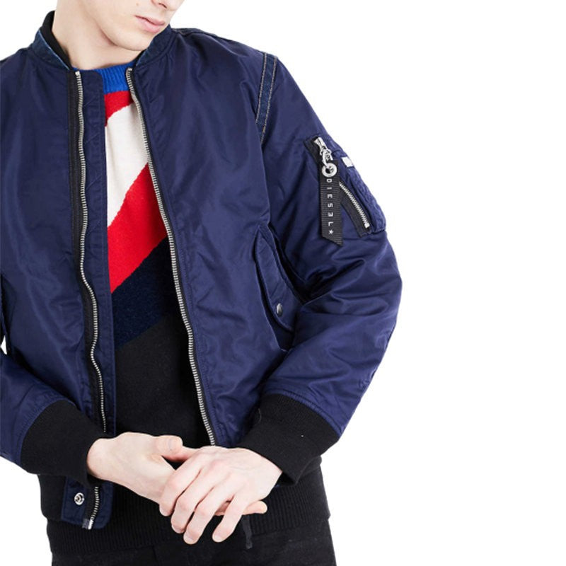 DIESEL J HOWLER 0LANN 8AT Mens Bomber Jacket Padded Casual Winter Varsity Coat