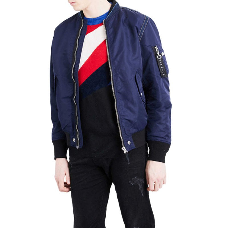 DIESEL J HOWLER 0LANN 8AT Mens Bomber Jacket Padded Casual Winter Varsity Coat