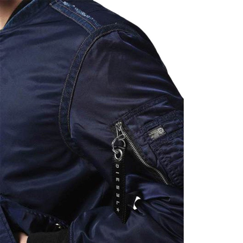 DIESEL J HOWLER 0LANN 8AT Mens Bomber Jacket Padded Casual Winter Varsity Coat