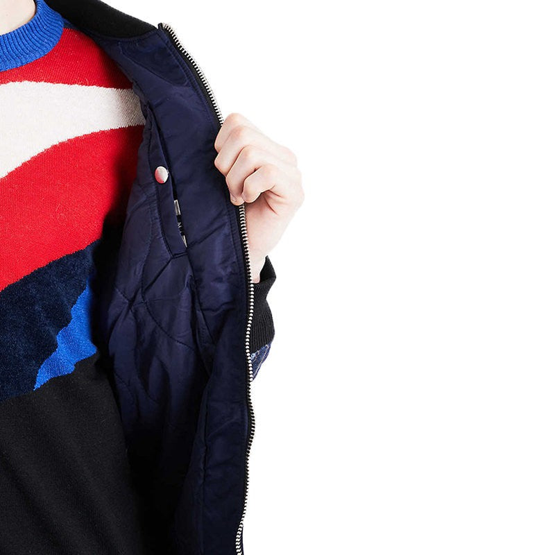 DIESEL J HOWLER 0LANN 8AT Mens Bomber Jacket Padded Casual Winter Varsity Coat