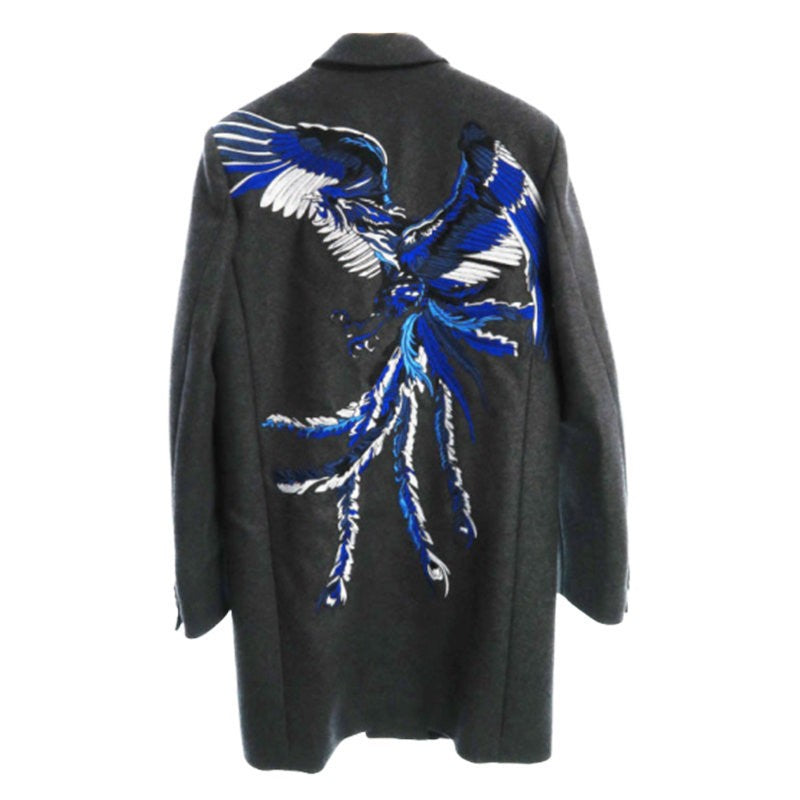 DIESEL JOPRAB BG16P 912 Mens Trench Coat Virgin Wool Single Breasted Overcoat