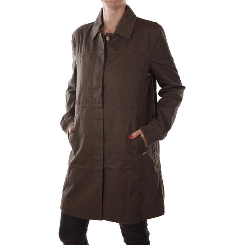 DIESEL R Brina RNKAS Womens Parka Jacket Casual Winter Military Green Long Coat