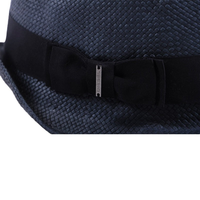 DIESEL CRUMYKO Womens Straw Fedora Cowboy Hat Band Ladies Summer Hawkins Sun Cap