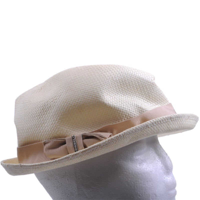 DIESEL CRUMYKO Womens Straw Fedora Cowboy Hat Band Summer Hawkins Sun Cap Italy