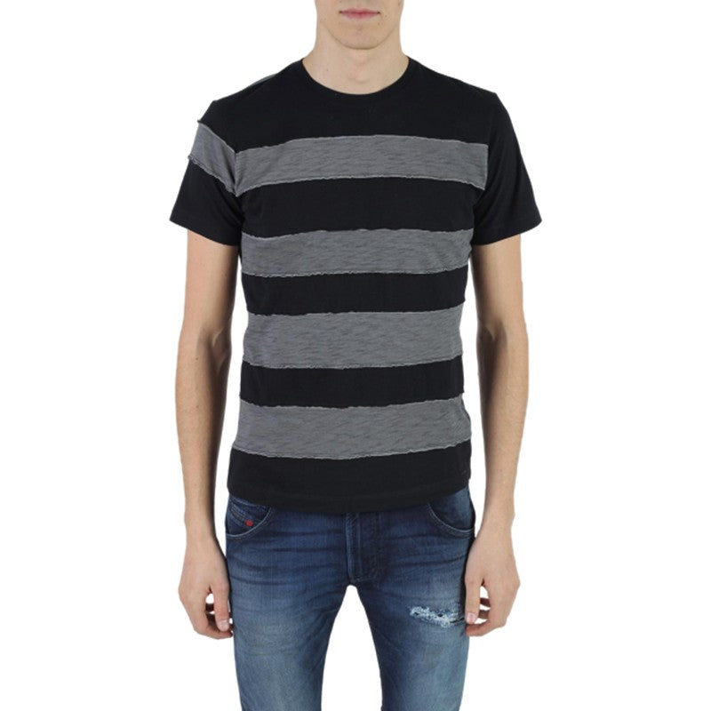 DIESEL T EWELL Mens T Shirt Short Sleeves Crew Neck Summer Stripped Cotton Tee