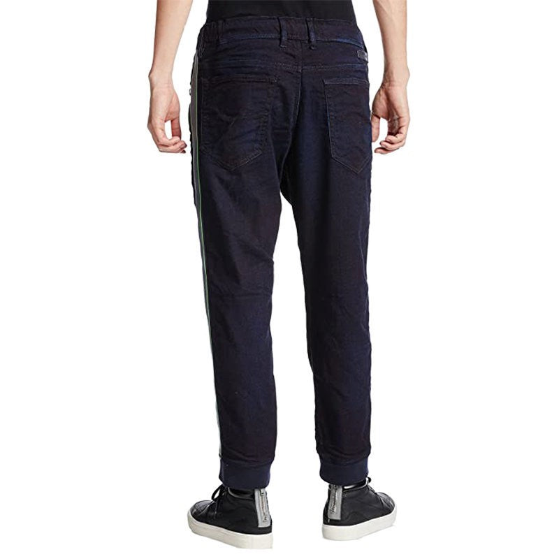 DIESEL NARROT NE 0666Y Men Denim Sweat Jogg Jeans Regular Slim Short Cuffed Leg