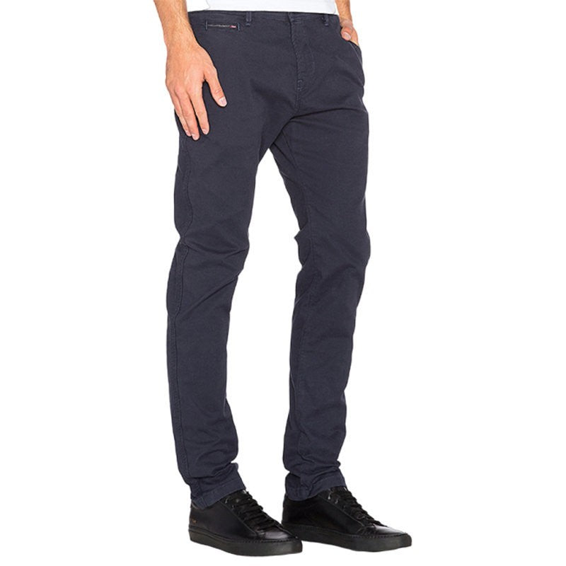DIESEL CHI SHAPLOW 0GAJK 81E Mens Denim Chinos Navy Cotton Pants Slim Fit Jeans