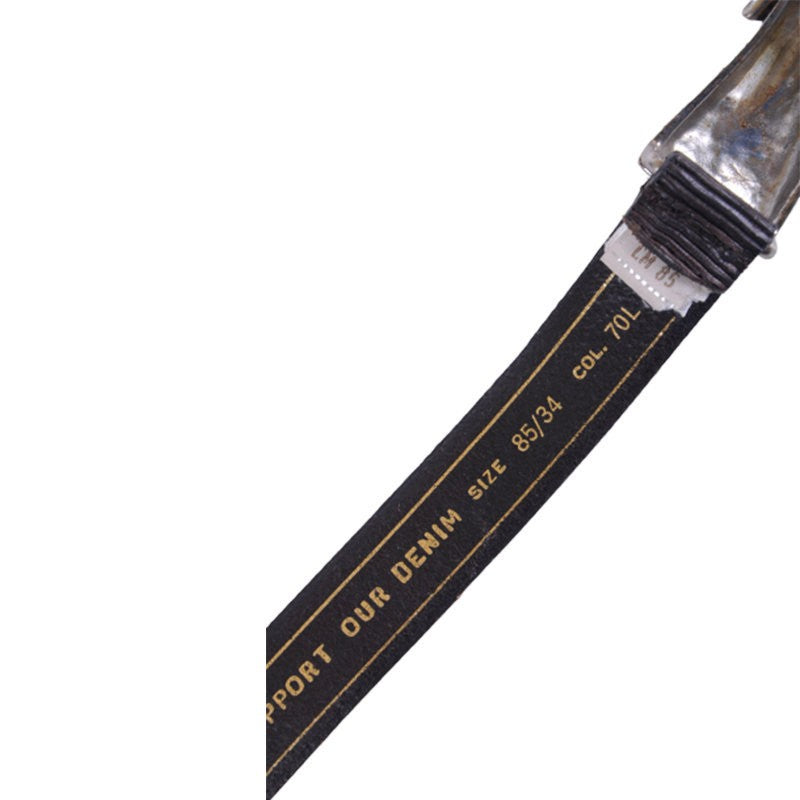 DIESEL BAZIEL Womens Belt Vintage Leather Ladies Waist Belts Snake Pattern Italy