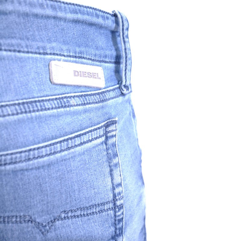 DIESEL GRUPEE S NE 084CZ Womens Sweat Jogg Jeans Regular Slim Denim Blue