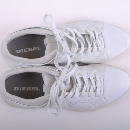 DIESEL S STUDDZY Mens Trainers High Neck Sneakers EU 46 Leather Shoes RRP £199