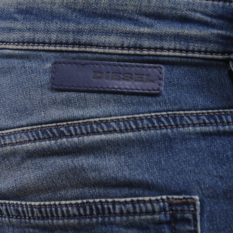 DIESEL RIZZO NE 0668W Womens Denim Sweat Jogg Jeans Slim Fit Carrot Leg Blue