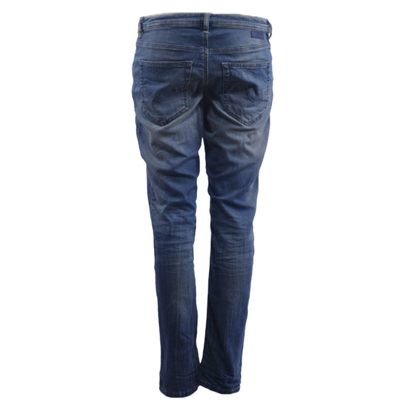 DIESEL RIZZO NE 0668W Womens Denim Sweat Jogg Jeans Slim Fit Carrot Leg Blue