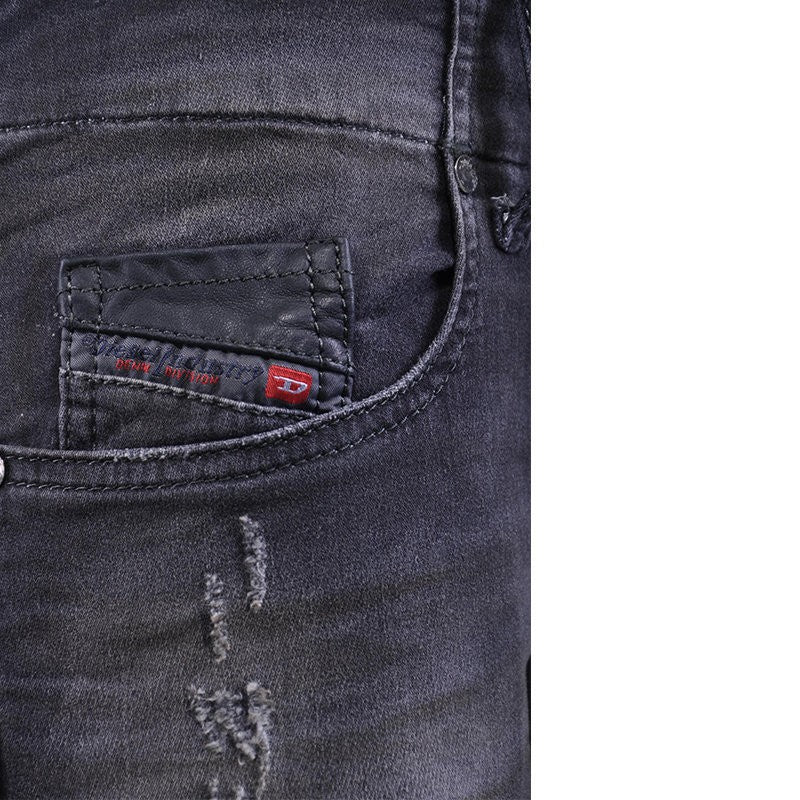 DIESEL GRUPEE NE 0835B Womens Denim Jeans Sweat Jogg Stretch Slim Skinny Black