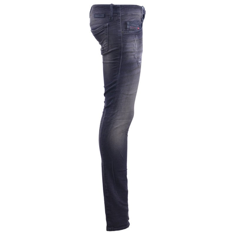 DIESEL GRUPEE NE 0835B Womens Denim Jeans Sweat Jogg Stretch Slim Skinny Black