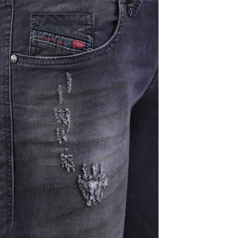 DIESEL GRUPEE NE 0835B Womens Denim Jeans Sweat Jogg Stretch Slim Skinny Black