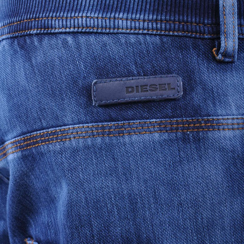 DIESEL TINTSIE NE 00HQK Womens Denim Blue Jogg Jeans Relaxed Fit Sweat Pant