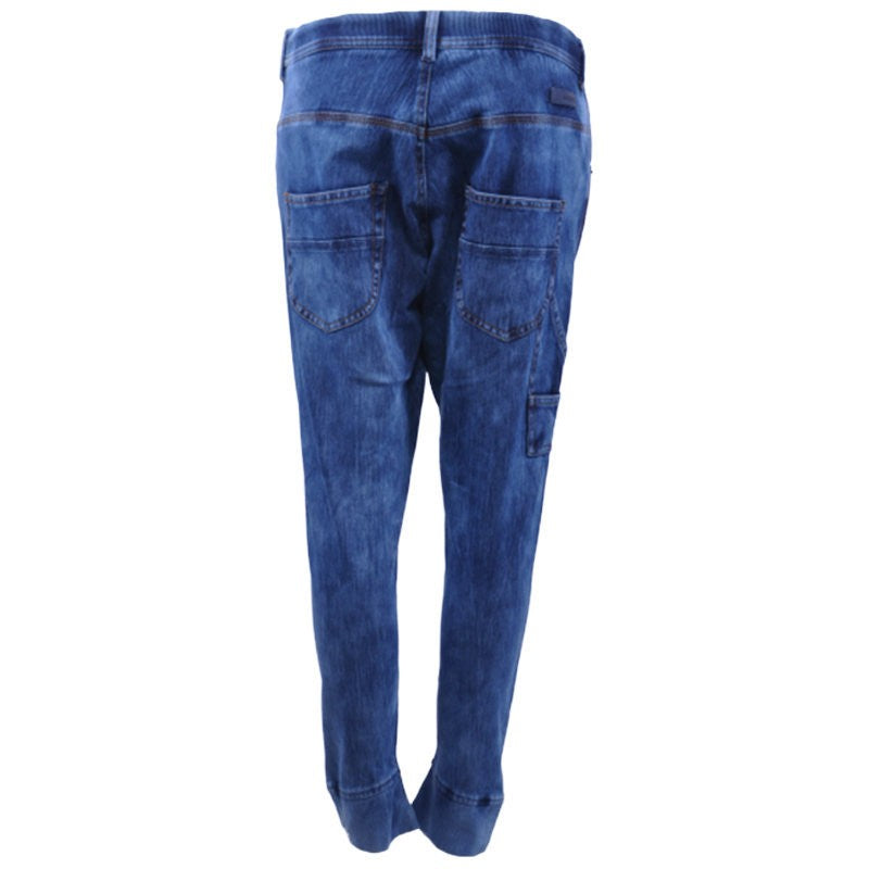 DIESEL TINTSIE NE 00HQK Womens Denim Blue Jogg Jeans Relaxed Fit Sweat Pant