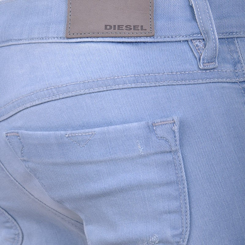 DIESEL LIVIER RS001 Womens Denim Jeans Distressed Jegging Super Slim Fit Skinny