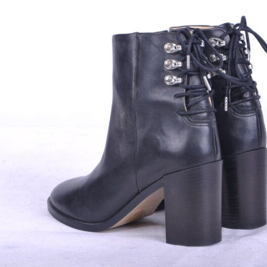 DIESEL D ARLIN Womens Boots Black Leather High Neck Casual Chester Shoes RP-£220