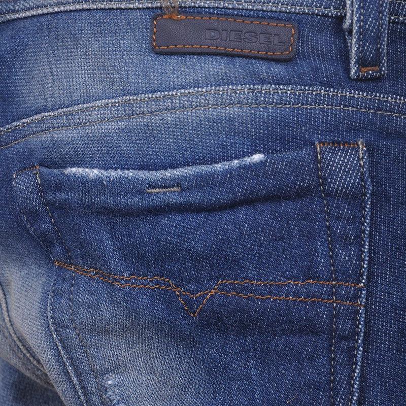 DIESEL FAITHLEGG NE 0802X Womens Denim Jeans Sweat Jogg Jeans Regular Fit Flare