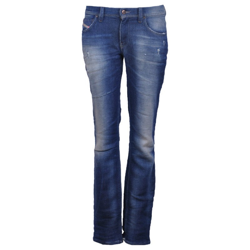 DIESEL FAITHLEGG NE 0802X Womens Denim Jeans Sweat Jogg Jeans Regular Fit Flare
