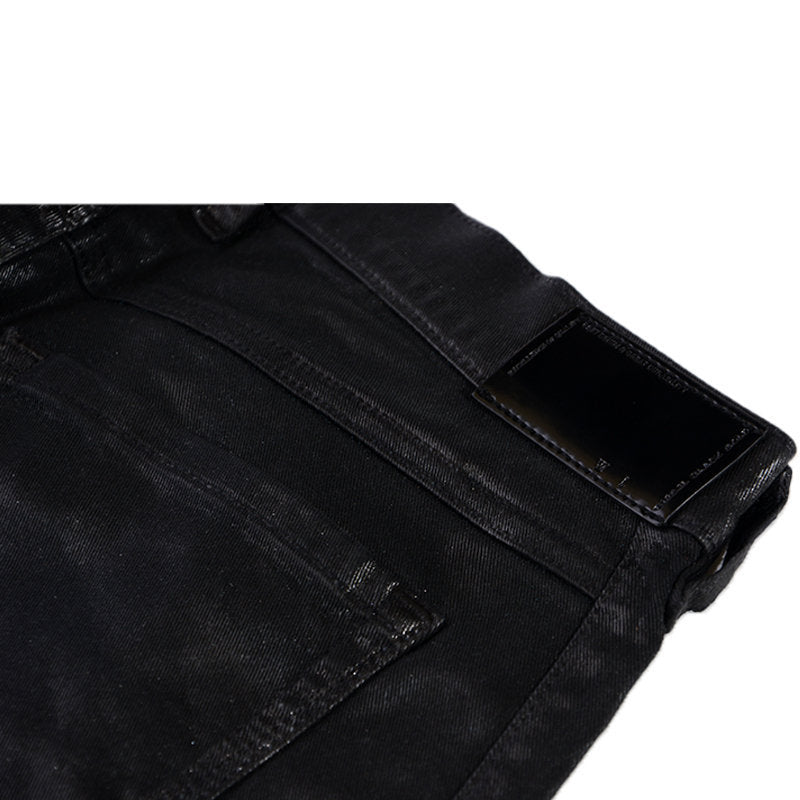 DIESEL BLACK GOLD TYPE 163C BG3AD Womens Jeans Stretch Slim Fit Black Wax Pants