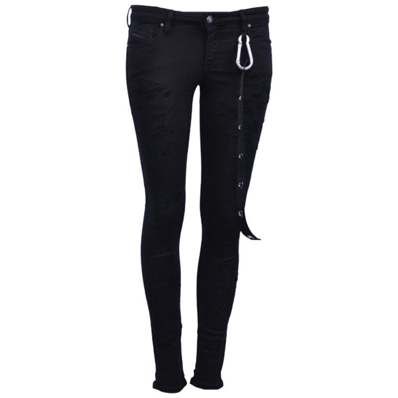 DIESEL LU GRACEY 084TR Womens Jeans Distressed Casual Denim Pant Limited Edition