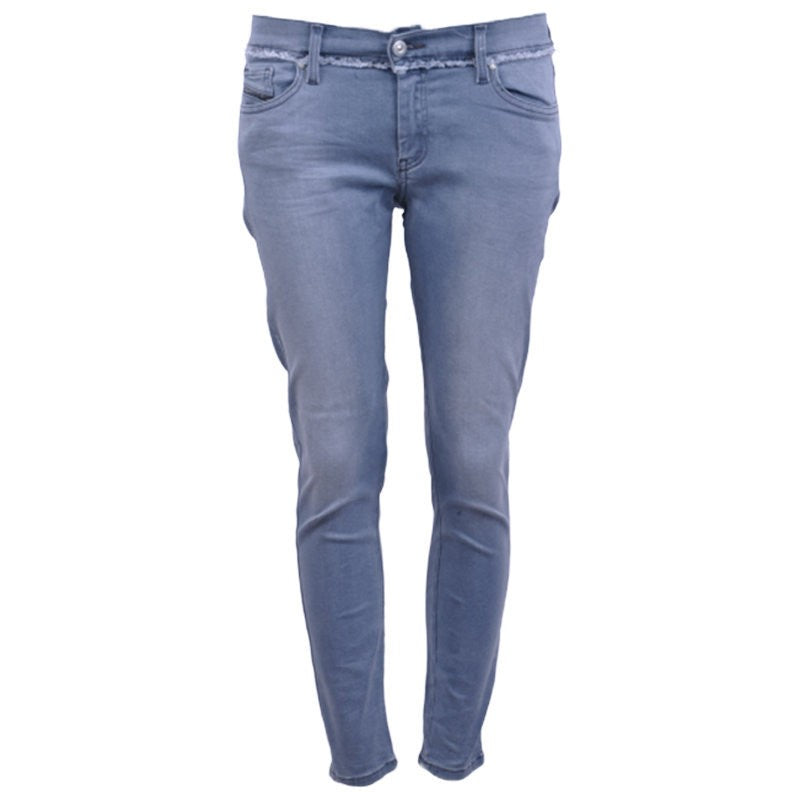 DIESEL SLANDY-ANKLE-W 084QB Womens Jeans Grey Denim Pant Trouser Soft Plus Jeans