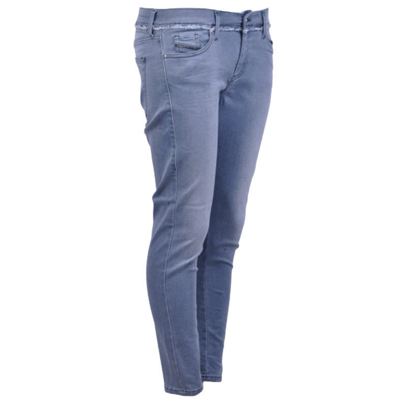 DIESEL SLANDY-ANKLE-W 084QB Womens Jeans Grey Denim Pant Trouser Soft Plus Jeans