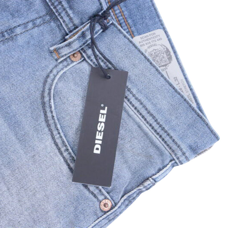 DIESEL TEPPHAR 0854Z Mens Denim Jeans Distressed Lyocell Stretch Slim Fit Carrot