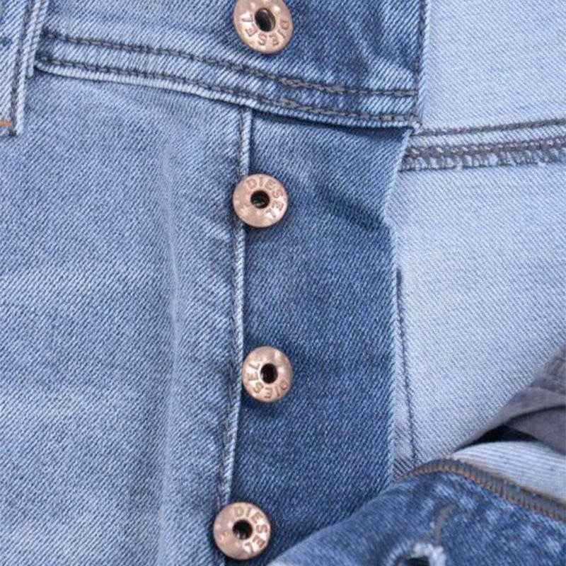 DIESEL TEPPHAR 0854Z Mens Denim Jeans Distressed Lyocell Stretch Slim Fit Carrot