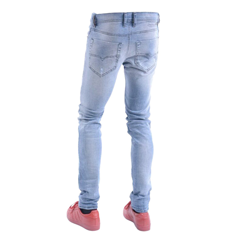 DIESEL TEPPHAR 0854Z Mens Denim Jeans Distressed Lyocell Stretch Slim Fit Carrot