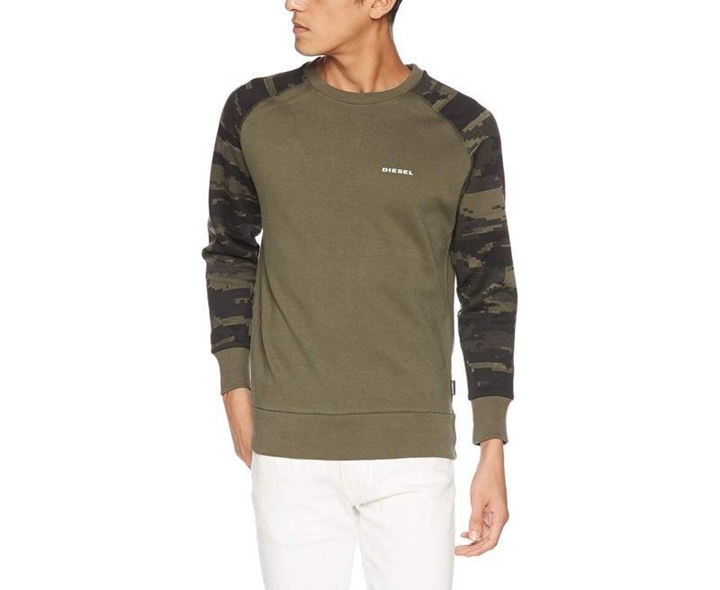 DIESEL UMLT CASEY Mens Sweatshirt Long Sleeve Pullover Lounge Wear