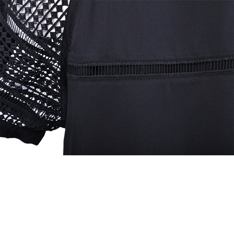 DIESEL BLACK GOLD DAZEN BGMBG 900 Women Dress Black Short Sleeve Party Wear maxi