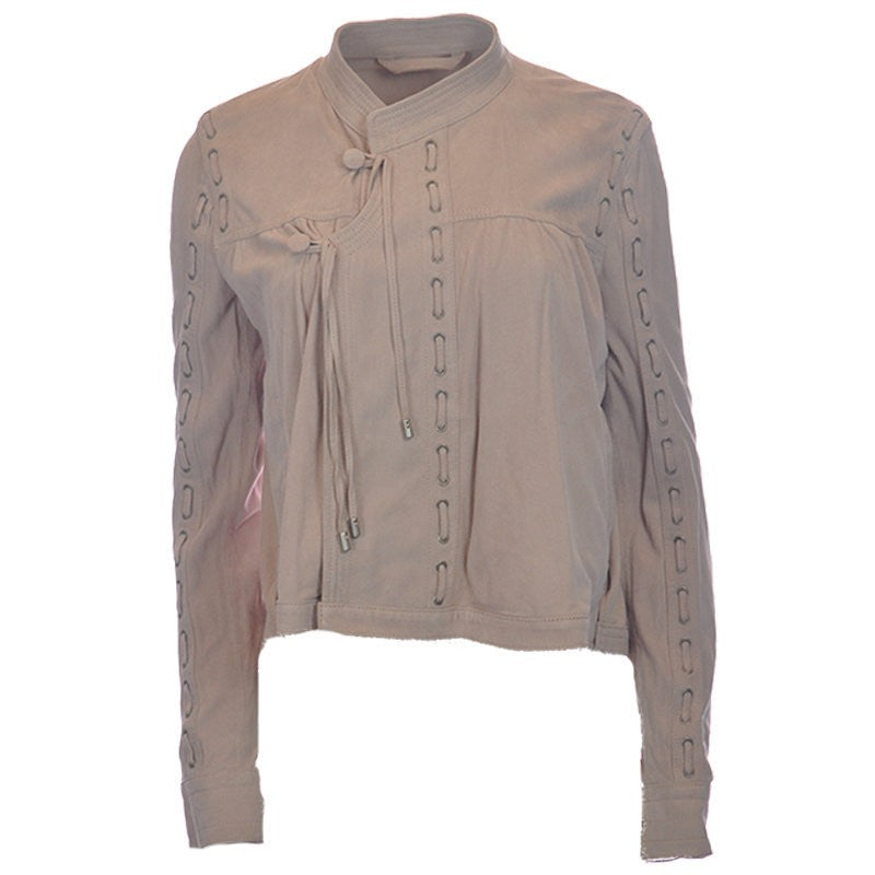 DIESEL BLACK GOLD LOMBEY BGRBV Womens Leather Jacket Winter Outwear Ladies Coat