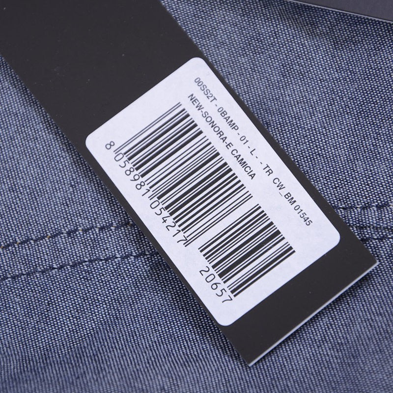 DIESEL NEW SONORA E 0BAMP Mens Denim Shirt Long Sleeve Casual Plain Blue Shirt